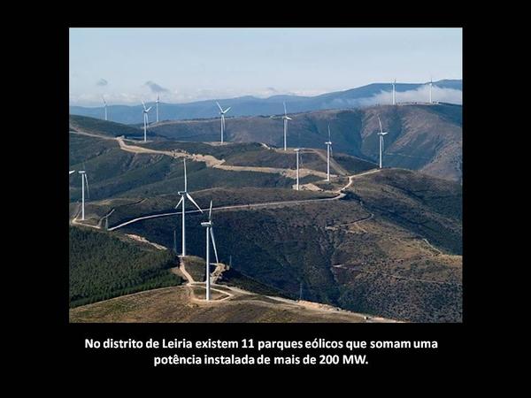 A energia eólica no distrito de Leiria